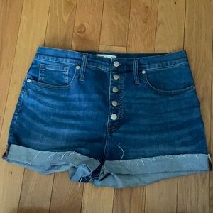 Madewell High Rise Denim Shorts
